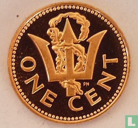 Barbados 1 cent 1976 (PROOF) "10th anniversary of Independence" - Afbeelding 2