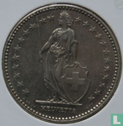 Switzerland 2 francs 1987 - Image 2