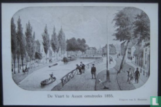 De Vaart te Assen 1855 - Image 1