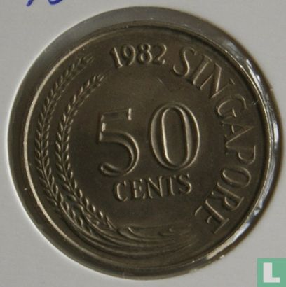 Singapour 50 cents 1982 - Image 1