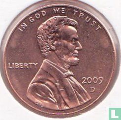 États-Unis 1 cent 2009 (zinc recouvert de cuivre - D) "Lincoln bicentennial - Early childhood in Kentucky" - Image 1