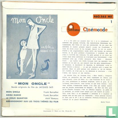 Mon Oncle - Musique originale du film de Jacques Tati - Afbeelding 2