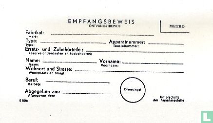Empfangsbeweis - Image 1