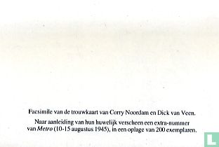 Trouwkaart Corry Noordam en Dick van Veen - Afbeelding 2