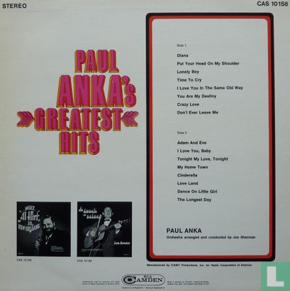 Paul Anka's greatest hits - Afbeelding 2