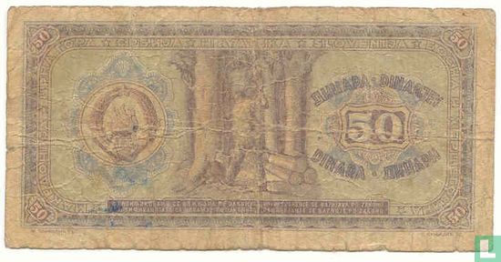 Yougoslavie 50 Dinara 1946 - Image 2