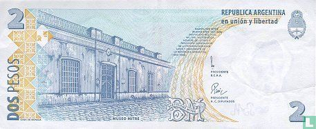 Argentinië 2 Pesos 1997 - Afbeelding 2