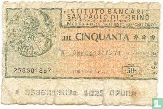 Torino 50 Lire 1975 - Afbeelding 1