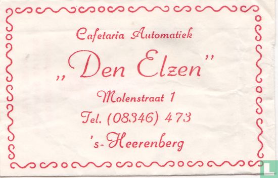 Cafetaria Automatiek "Den Elzen"