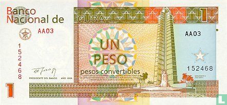 Cuba 1 pesos convertibles - Image 1