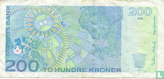 Norvège 200 Kroner 1994 - Image 2
