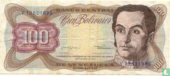 Venezuela 100 Bolívares  - Afbeelding 1