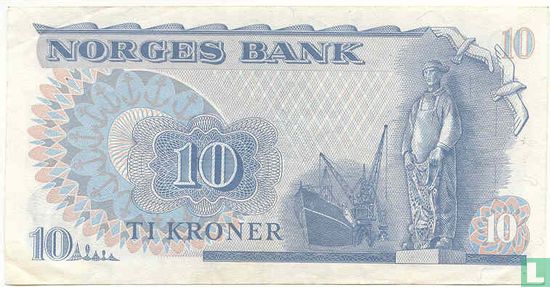Noorwegen 10 Kroner 1979 - Afbeelding 2