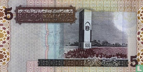 Libya 5 Dinars - Bild 2