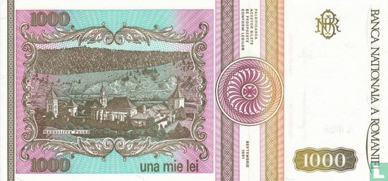 Roumanie 1.000 Lei 1991 - Image 2