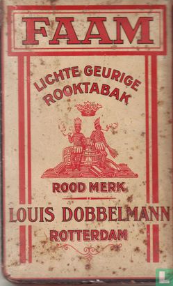 Faam lichte geurige rooktabak roodmerk Louis Dobbelmann Rotterdam" - Afbeelding 1