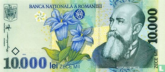 Roemenië 10.000 Lei  - Afbeelding 1