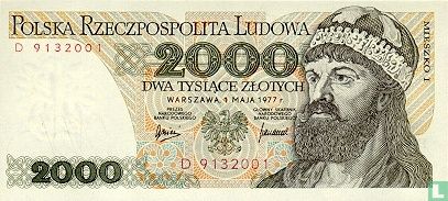Polen 2.000 Zlotych 1977 - Afbeelding 1