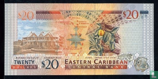 Oost. Caraïben 20 Dollars U - Afbeelding 2