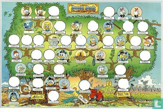 Donald Duck stamboomposter
