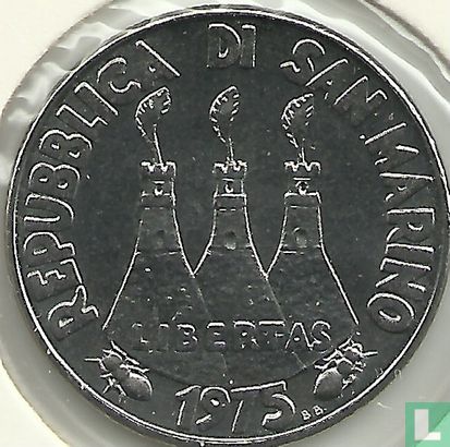 San Marino 50 lire 1975 "Salmons" - Afbeelding 1