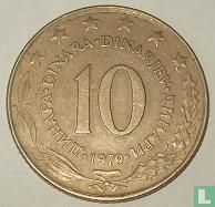 Joegoslavië 10 dinara 1979 - Afbeelding 1