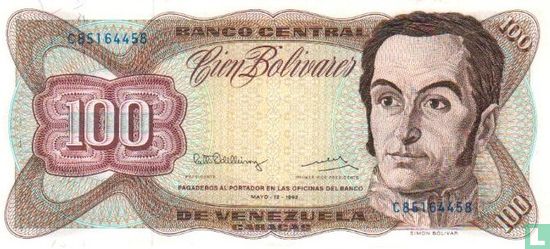Venezuela 100 Bolívares 1992 (P66d) - Image 1