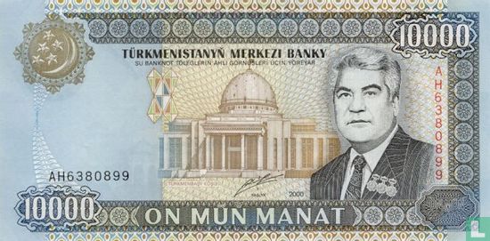 Turkmenistan 10.000 Manat - Afbeelding 1
