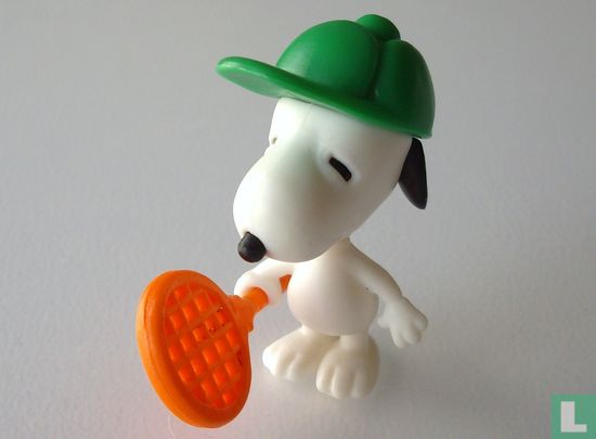 Snoopy met tennisracket - Afbeelding 1