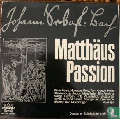 Matthäus Passion Auszüge - Afbeelding 1