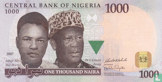 Nigeria 1.000 Naira 2007 - Afbeelding 1