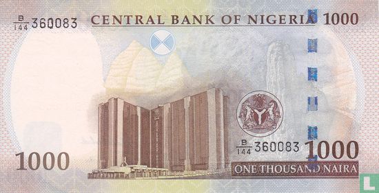 Nigeria 1.000 Naira 2007 - Afbeelding 2