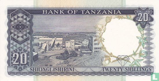 Tanzanie 20 Shillings ND (1966) - Image 2