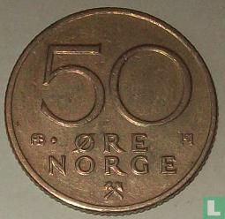 Norwegen 50 Øre 1980 (mit Stern) - Bild 2