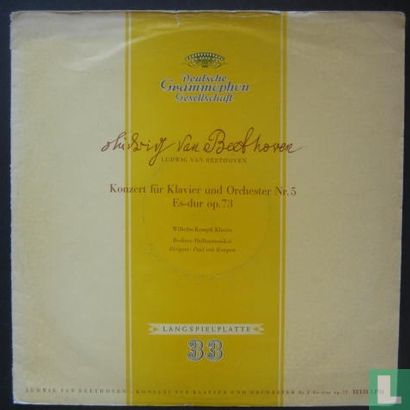 Ludwig Van Beethoven, konzert fur Klavier und Orchester Nr.5 Es-Dur op.73 - Afbeelding 1