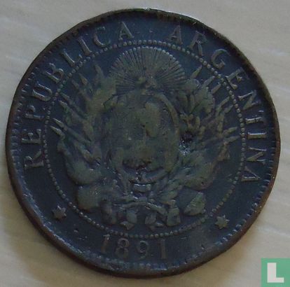 Argentinië 2 centavos 1891 - Afbeelding 1