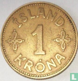 IJsland 1 króna 1940 (zonder muntteken) - Afbeelding 2
