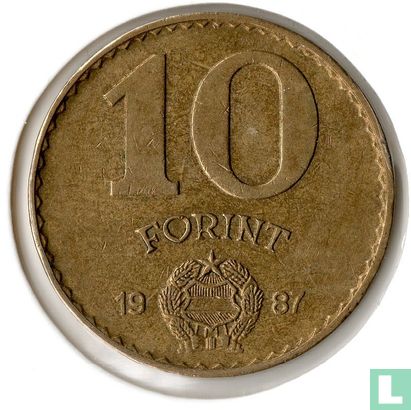 Hongarije 10 forint 1987 - Afbeelding 1