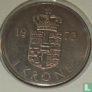 Denmark 1 krone 1973 - Image 1