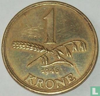 Denemarken 1 krone 1946 - Afbeelding 1