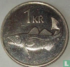 IJsland 1 króna 1991 - Afbeelding 2