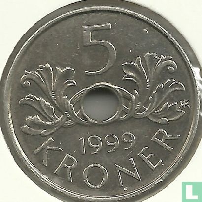 Norwegen 5 Kroner 1999 - Bild 1