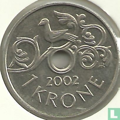 Norwegen 1 Krone 2002 - Bild 1