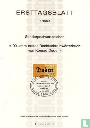 Duden Wörterbuch 1880-1980 - Bild 1