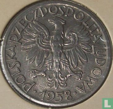 Pologne 5 zlotych 1958 (type 1) - Image 1