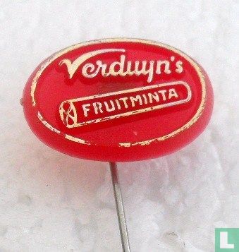 Verduyn's Fruitminta (groot ovaal) [goud op rood]