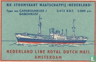 ms Camerounkust/Gabonkust, Nederland Line Royal Dutch Mail