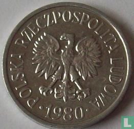 Poland 20 groszy 1980 - Image 1