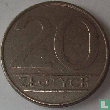 Poland 20 zlotych 1986 - Image 2