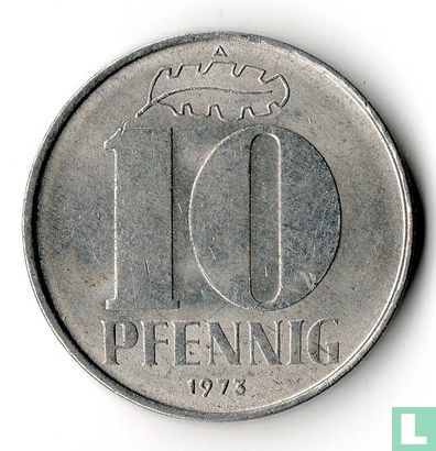 RDA 10 pfennig 1973 - Image 1